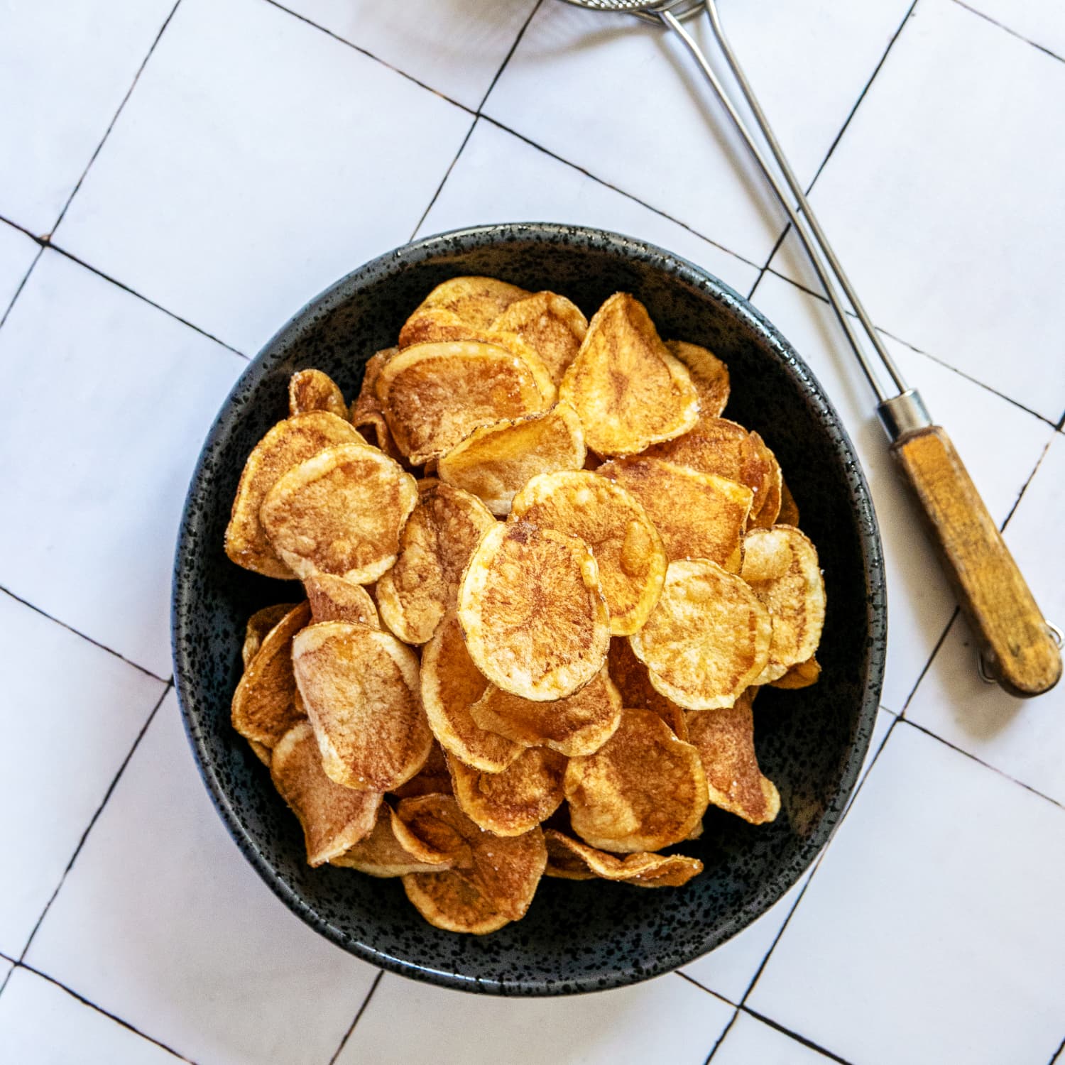 Homemade chips on sale
